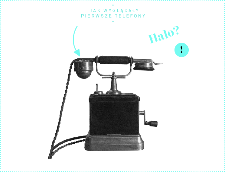 Tak wyglądały
pierwsze telefony